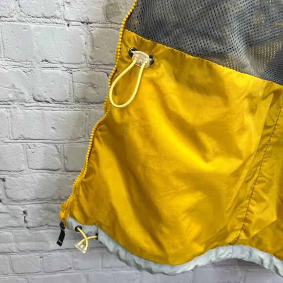 Columbia Core Interchange Jacket Yellow Gray Packable Hooded Outdoors Womens L - Picture 10 of 12